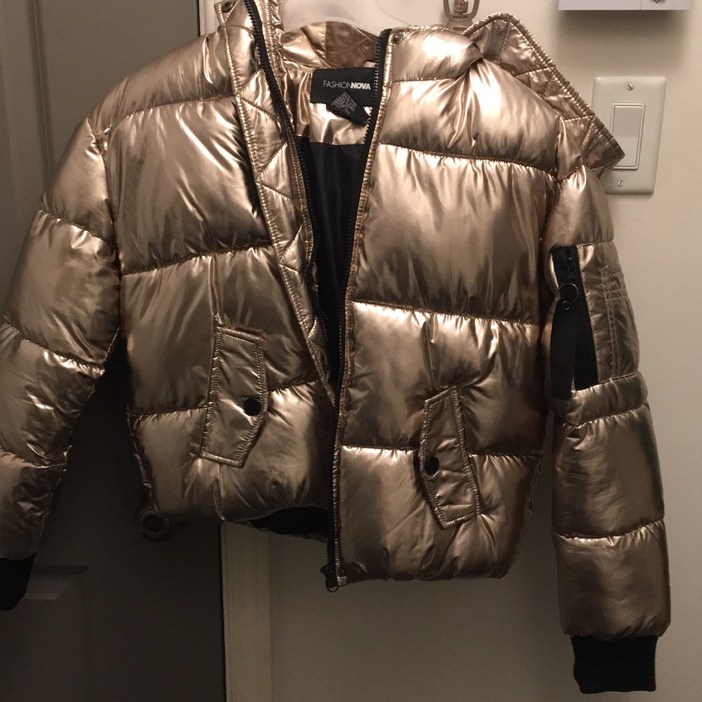 Gold Puffer Jacket